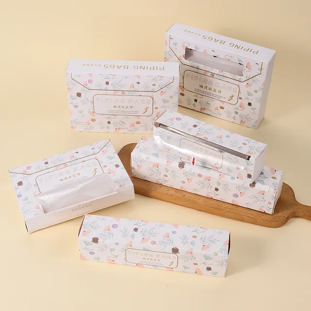 Disposable Boxed Piping Bag One-time Use Baby Complementary Food Tools Food-grade Baking Set Pastry Baking Tools