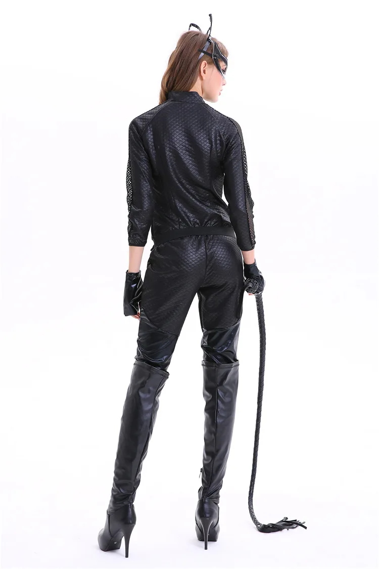 donna sexy catwoman costume in pelle cosplay halloween resurrezione pvc in  pelle tuta gatto ragazza cosplay costumi