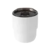 Sanded white matte-with lid