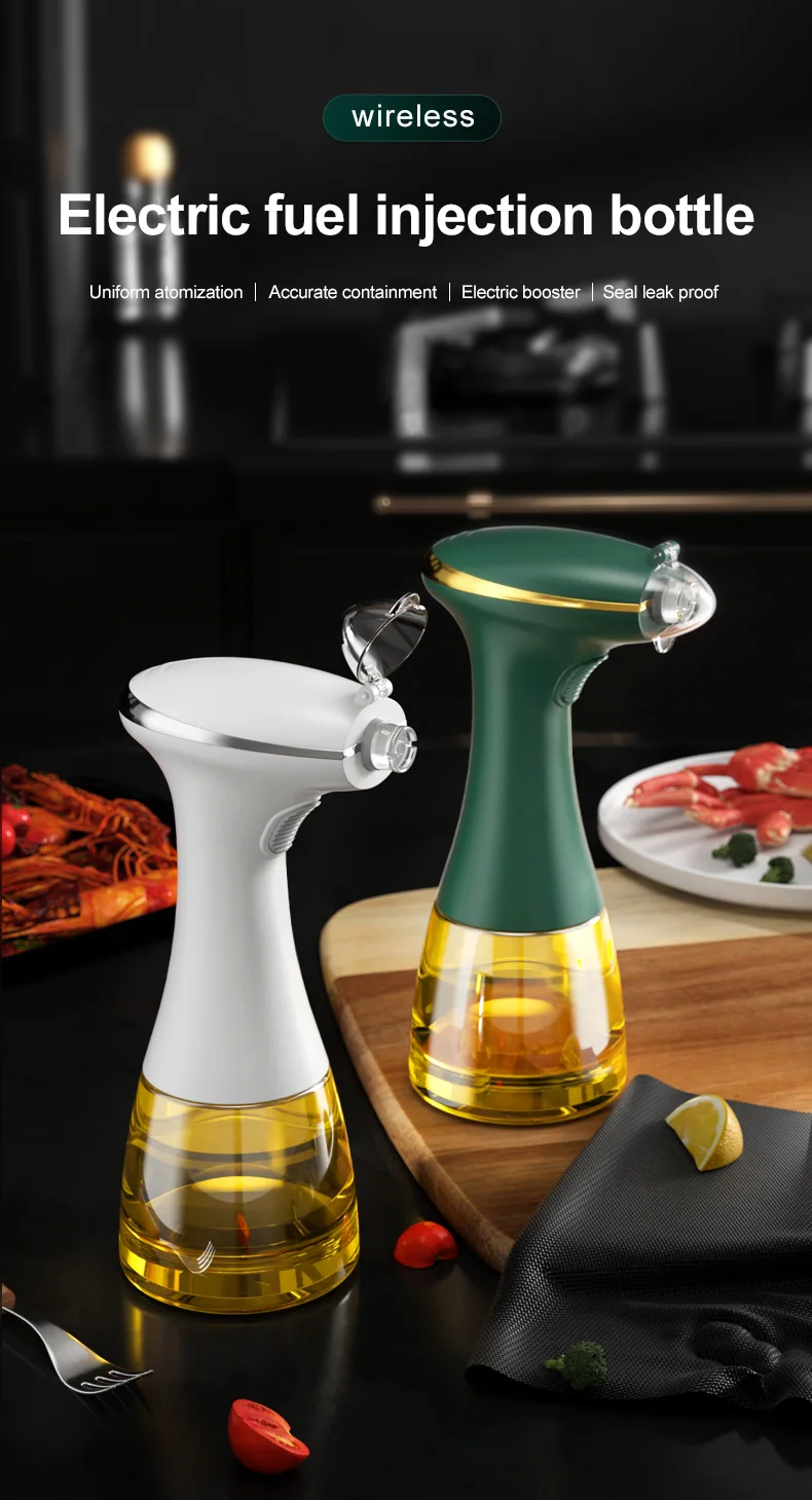 Kitchen Automatic Electric Rechargeable Cooking Oliver Oil Sprayer