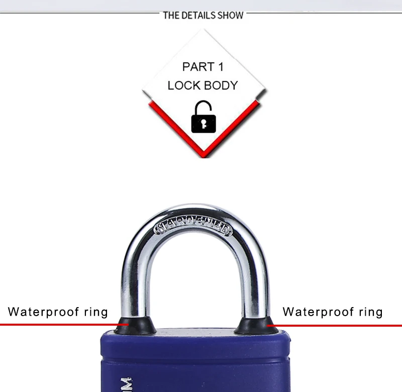 BX01 Blossom Lock - Durable and Versatile Iron Padlocks