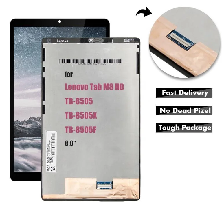 Lenovo Tab M8 TB-8505用8.0インチLCDディスプレイ&タッチパネル