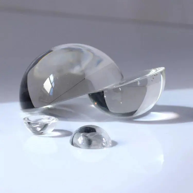 Custom Magnifier Glass Hemisphere Personalized Half Dome Crystal Ball Sphere for Paperweight Decoration