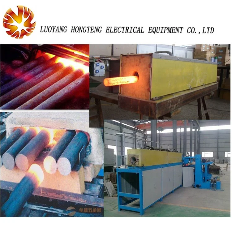 Hongteng High-output Steel bar Billet Heating Forging Furnace Induction Heating Machine for Metal Forging Steel Ring Re-heat 1T