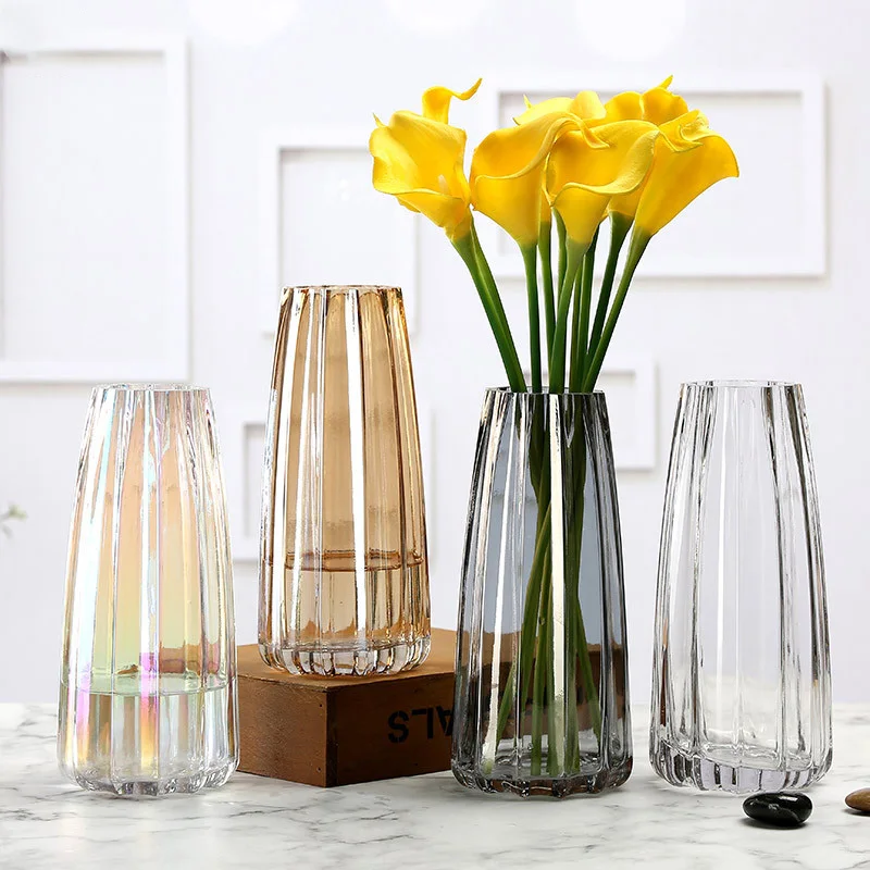 Man Blown Home Decor Glossy Color Bling Ryan Glass Vase