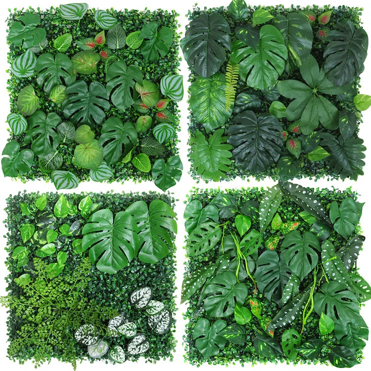 Simulation plant decoration outdoor eucalyptus simulation lawn green plant wall lawn background wall image wall