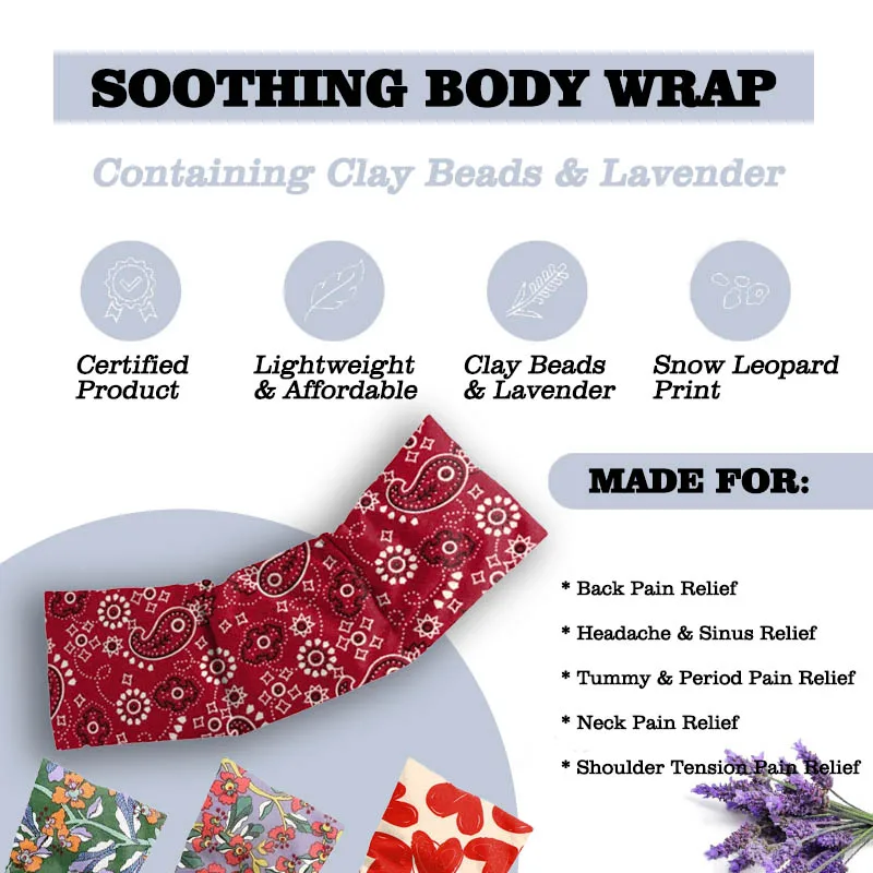 Custom Aromatherapy Flexible Heating Pad Microwavable Reusable Heat Pad