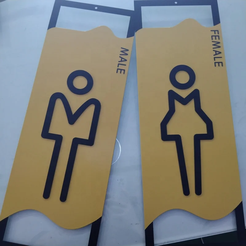 Kexian по низкой цене, вывеска для ванной из нержавеющей стали на стену, вывеска для туалета, вывеска для двери туалета