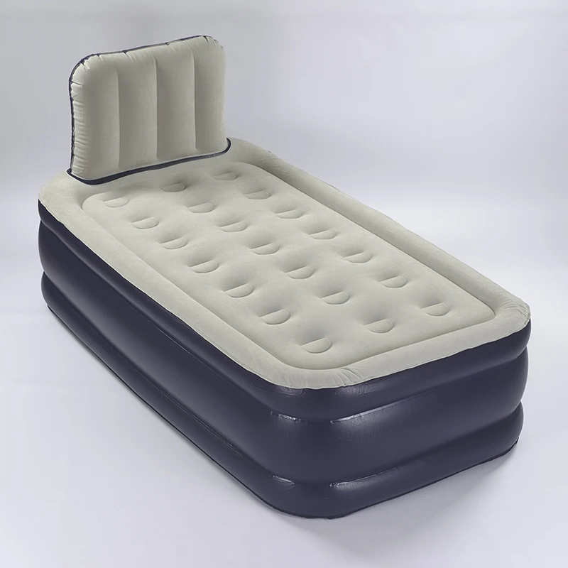 Smart Air Mattress Built In Pump Luxury Double High Inflatable Bed