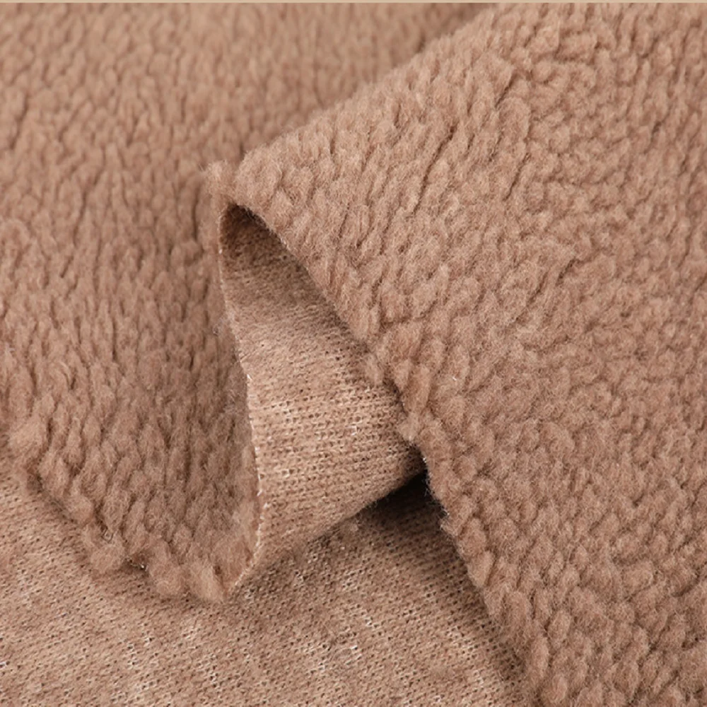 Thick 100 Polyester Knit Faux Fleece Sherpa Fabric Buy Sherpa Fabric