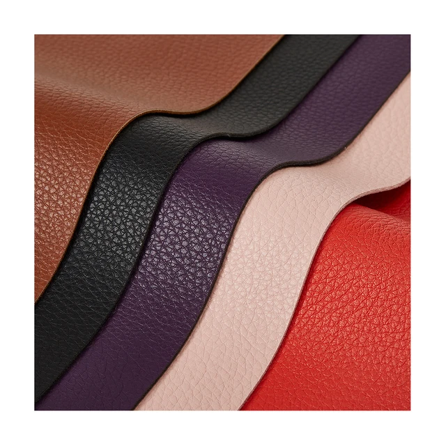Stock 0.5 mm Embossed 3D Texture Woven Vegan Faux Synthetic Upholstery PVC Leather for Wallpaper Chair Phone Case Cover Hides