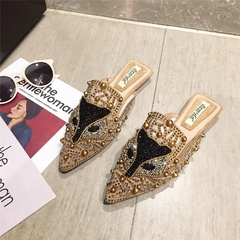 2024 Pointed Toe Mules for Women Comfortable Slip on Women Mule 