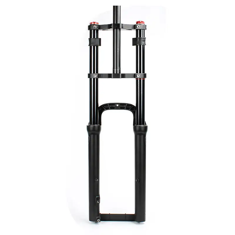 Fourche Suspension VTT Pneumatique 20/26 Pouces - 180 Mm De Course, Tube Conique, Lockout, Universelle