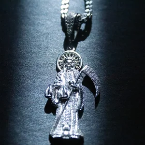 Wholesale Religion Custom Silver Jewelry Necklace Gold Plated Iced Out Zircon Jesus Pendant