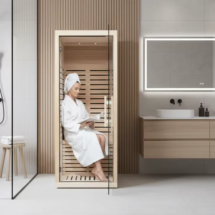 ODM OEM Red Light Therapy Function Carbon Fiber Far Infrared Heating Panels Far Infrared Sauna Room