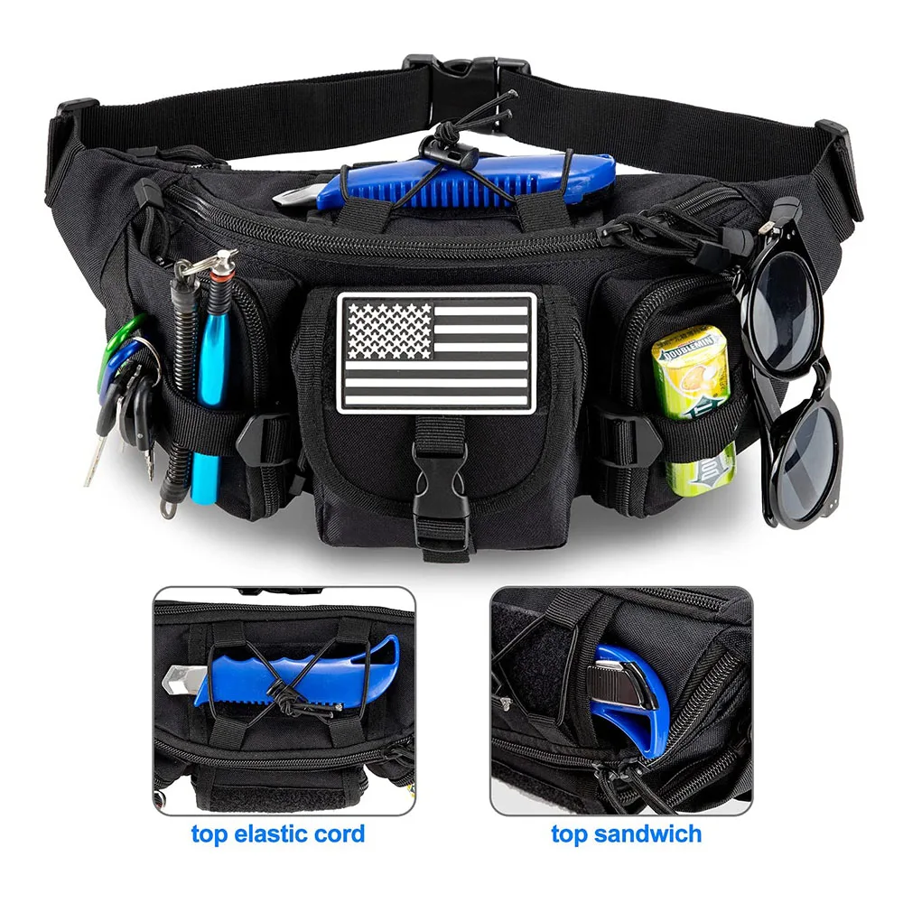 FREE SAMPLE Assault Fanny Pack Men's Water Proof Waistpack Practical EDC Bag Training Belt Bag