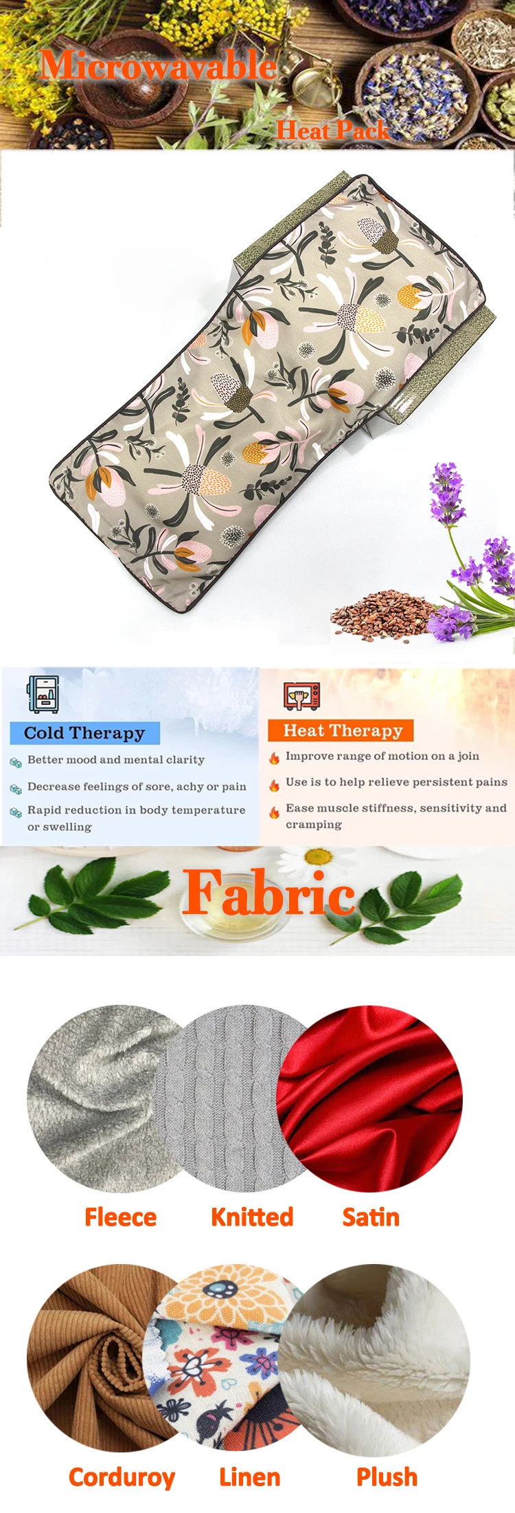 microwaveable pain relief heating pad neck and shoulder wrap heated microwaved for period cramps