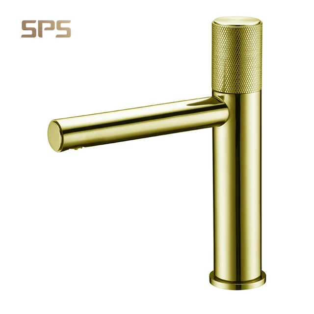 A2031 High quality bathroom basin faucets hot cold water mixer tap brass body single hole wash sink faucet water taps black gold