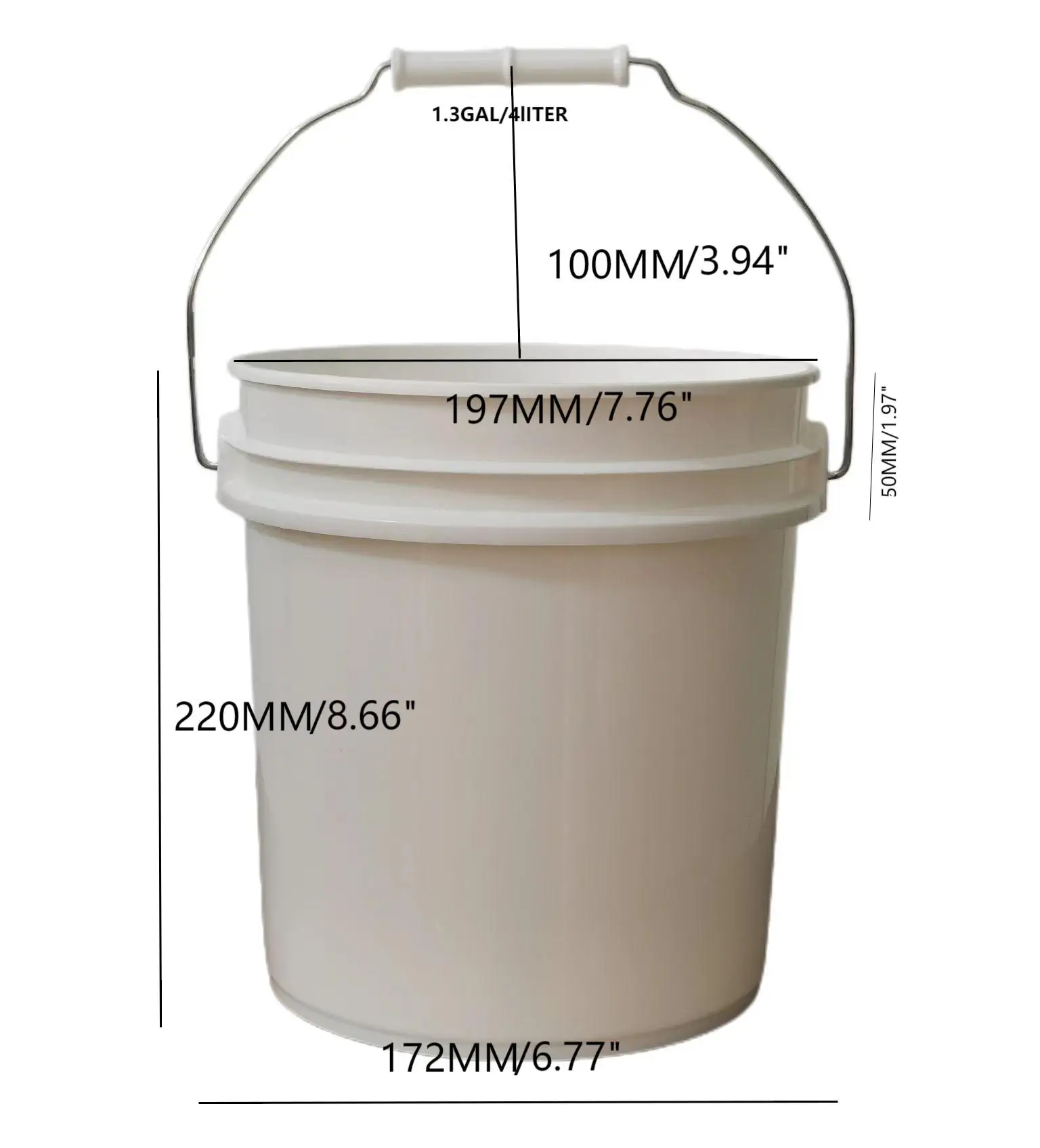 2gallon Round Hive Buckets Pail 2inch Top Bee Feeder Hole Plug Tint
