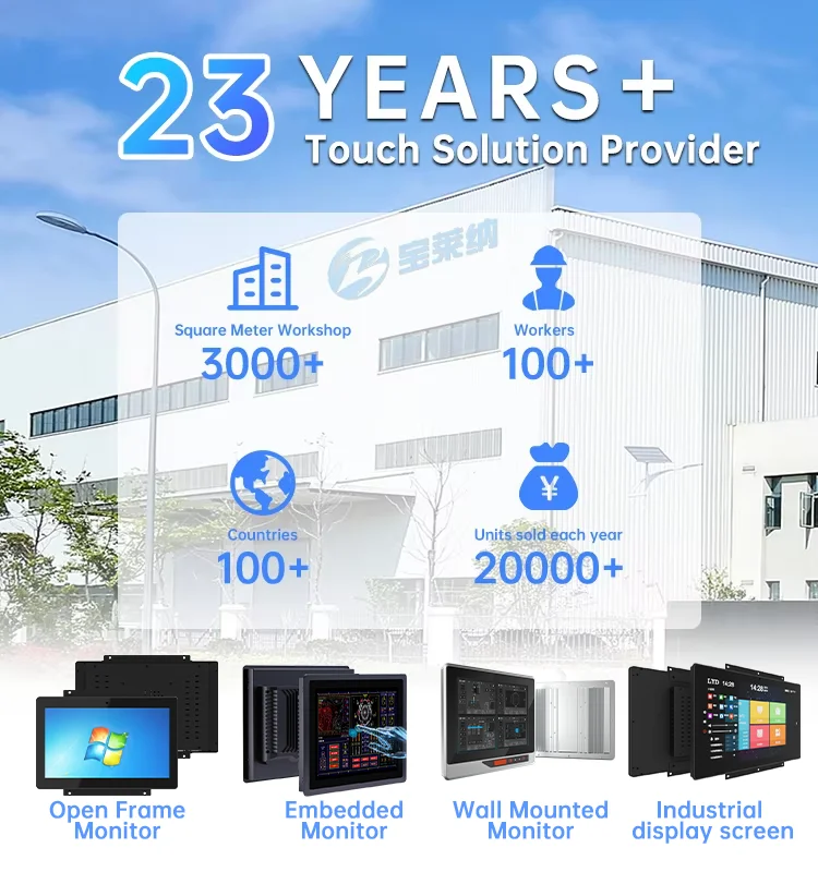 Custom 21.5" Industrial Panel PC with Capacitive Touchscreen Android OS RK3288/RK3399 Front Panel Waterproof All-in-One Computer
