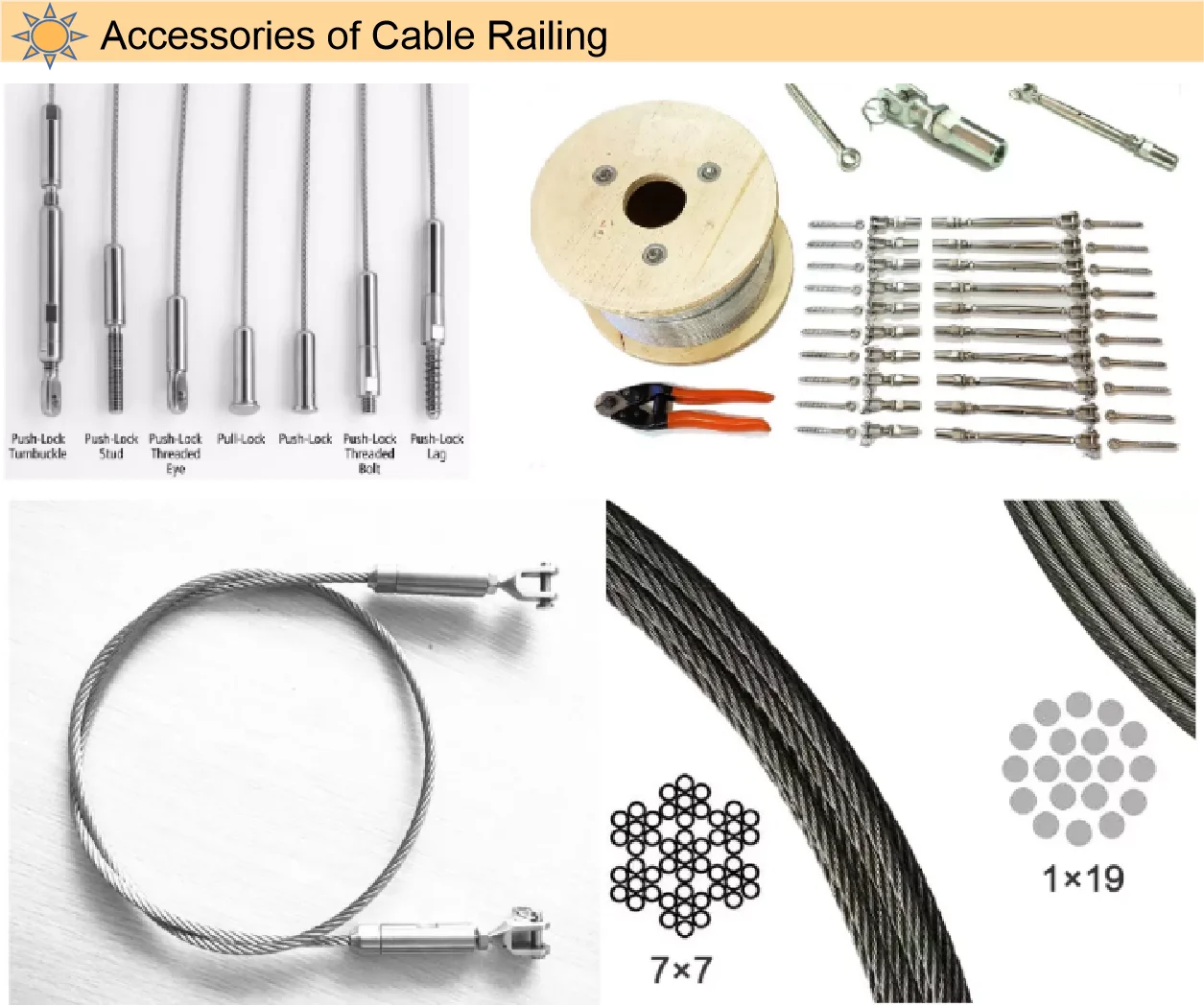 DIY design Safety Outdoor stainless steel 304 316 wire cable railing with project solution details