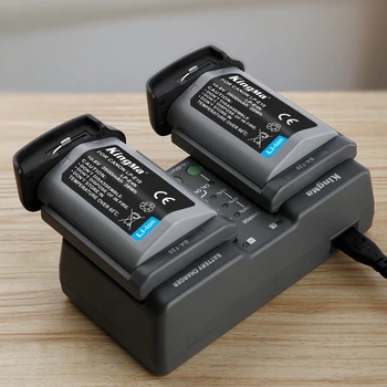 KingMa-LP-E19 2600mAh LP-E4N Battery (2-Pack) and Dual Charger Kit for Canon EOS 1Dx Mark II, 1Ds Mark III, 1D Mark IV Camera detail image