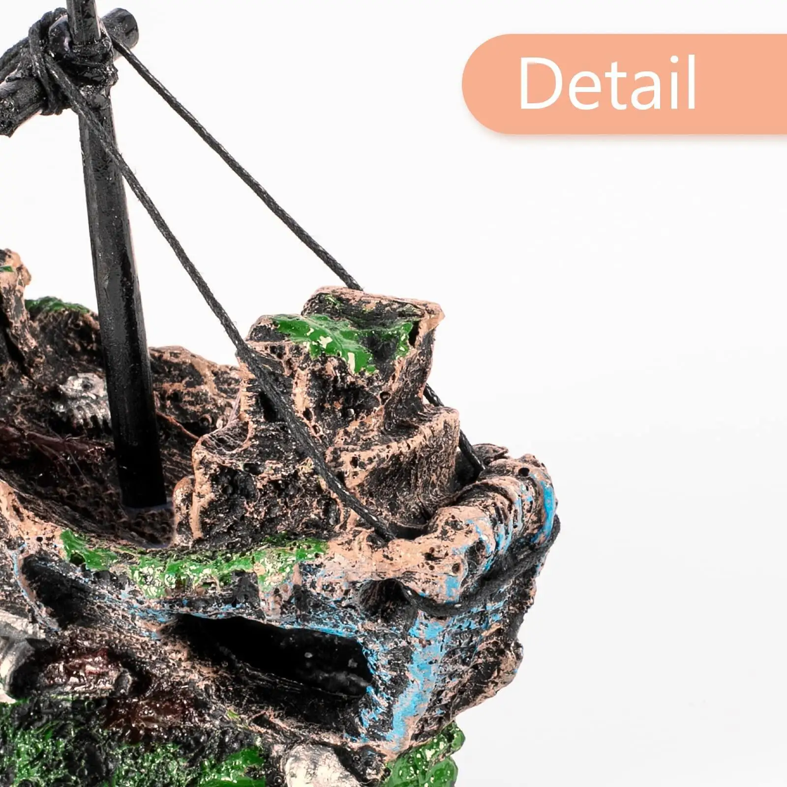fish tank accessories free shipping Aquarium Decorations Set, Decor with Artificial Plants and Resin Ornaments, Betta Fish Tank for Small Tanks, Soft Safe Plastic Plants with Hideout Cave Dcor(Ornaments set #2) have beautiful and unique patterns Clearance Sale! - Aquarium &