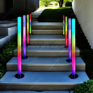New Design Dimmable Rgb Outdoor Decoration Rechargeable RGB Led Tube Light