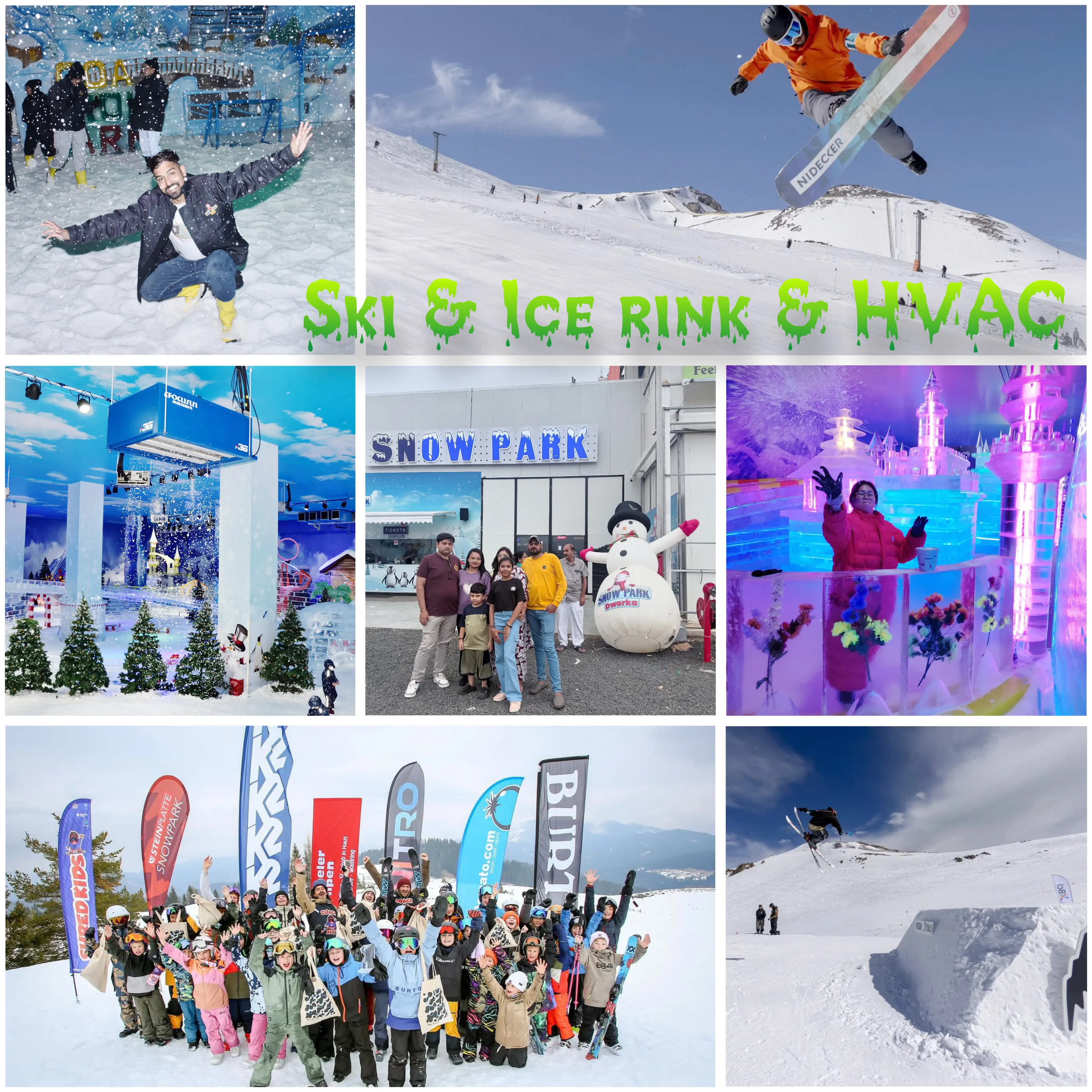 Focusun 6Ton Snow Maker quattro stagioni di caduta della neve che