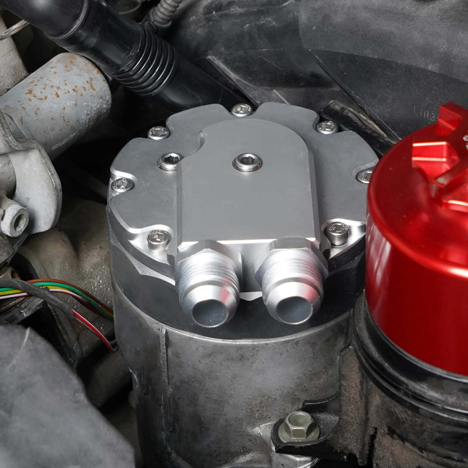 Bevinsee E36 E46 E39 E60 E61 E83 E53 X3 X5 Z4 Oil Cooler Oil Filter