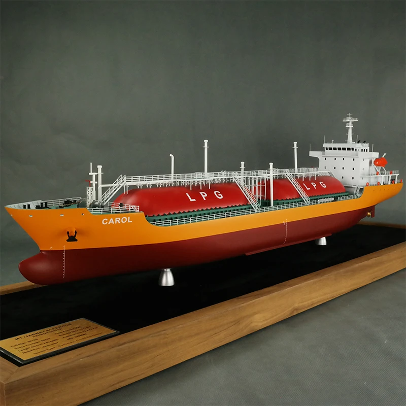 【L】O.A.S Ship Model Factory Customized 100cm CAROL Plastic  Natural Gas Cargo Ship for Shipping Gift