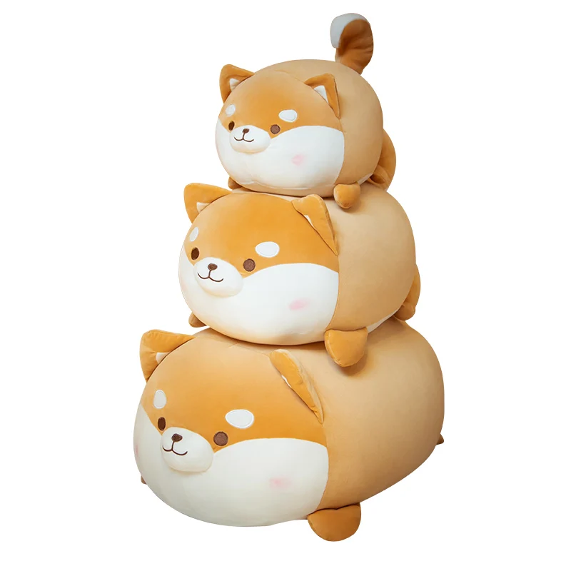 Shiba Inu Stuffed Animal Toy Animals Doll Toy Gifts for Boys Girls 15.7 Brown Anime Corgi Kawaii Plush Toy Best Gifts for Girl and Boy Akita Dog Plush Pillow 