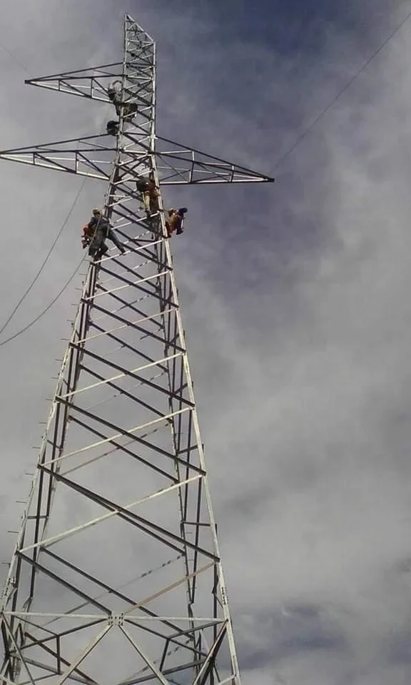400kva power transmission line angular tower