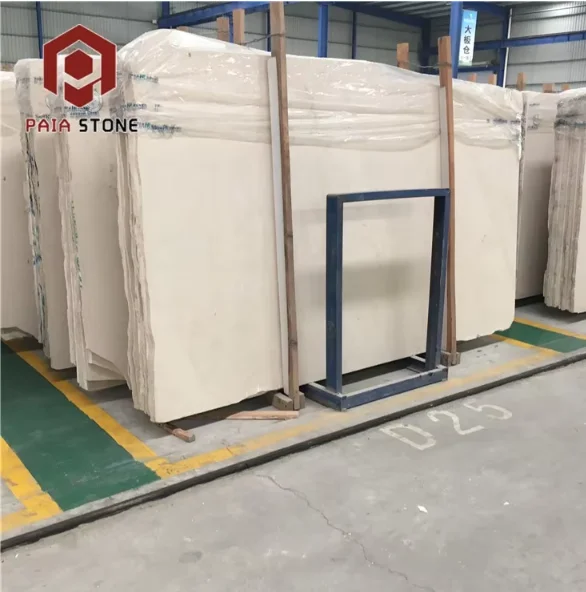 product modern moca cream limestone slab tile honed surface finish for hotel wall and floor project-1