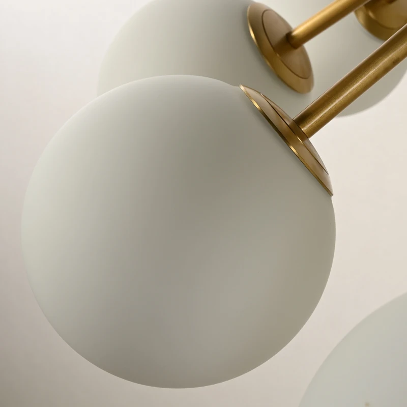 Nordic Design Moonshadow Living Room Pandent Modern Industrial Glass Ball Chandelier