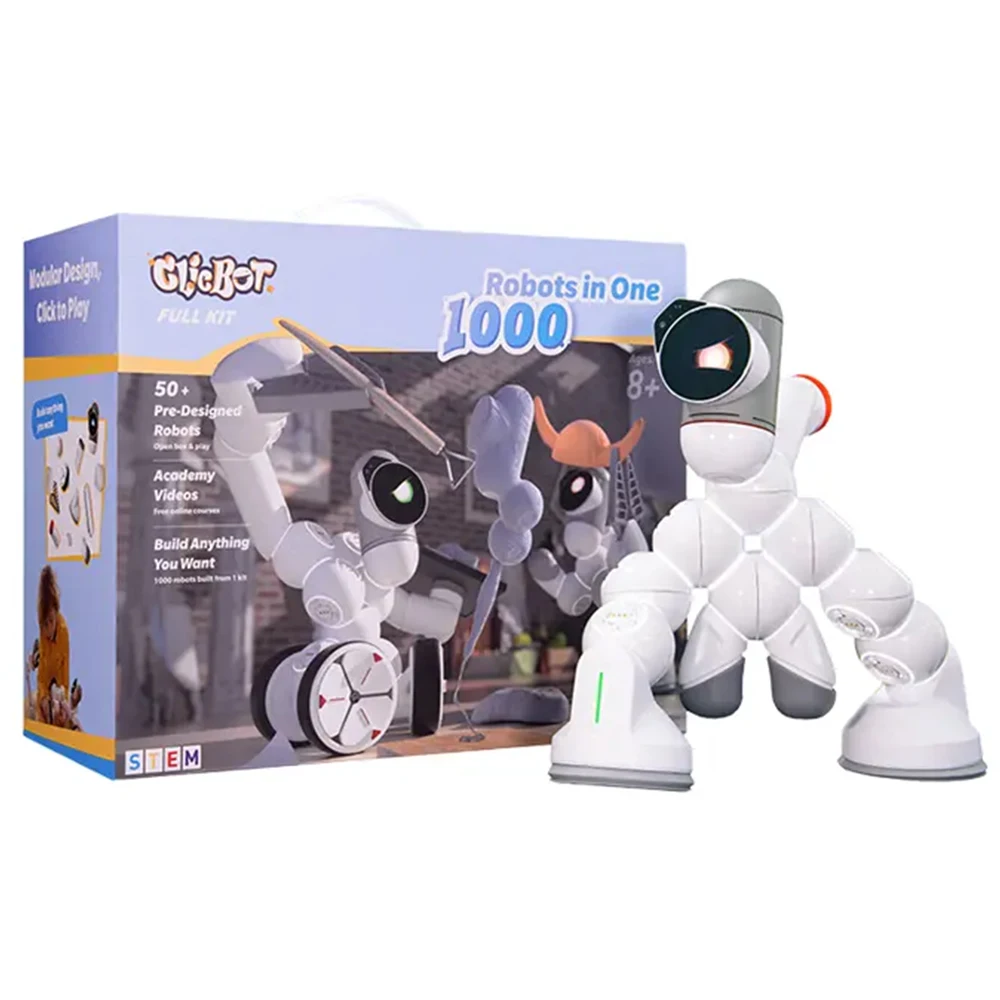Robots prediseñados Clicbot robot compañero inteligente de robot de juguete  voz interactiva AI ensamblado