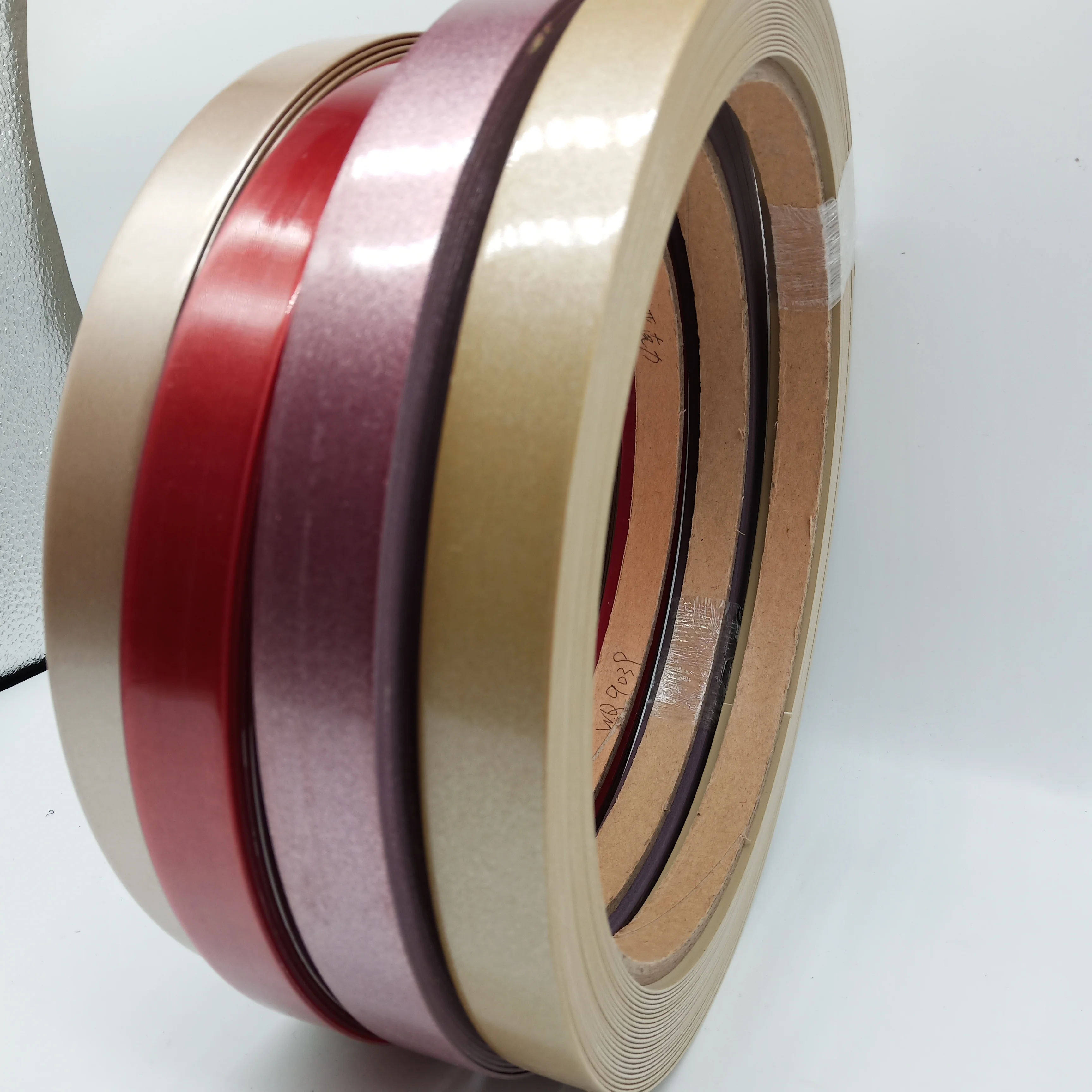 
Эластичная лента, белые цветные полосы из ПВХ, облицовка кромок для мебели 