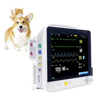 12.1 Inch Multiparameter Medical Veterinary Monitor 8 Parameter Vet ...