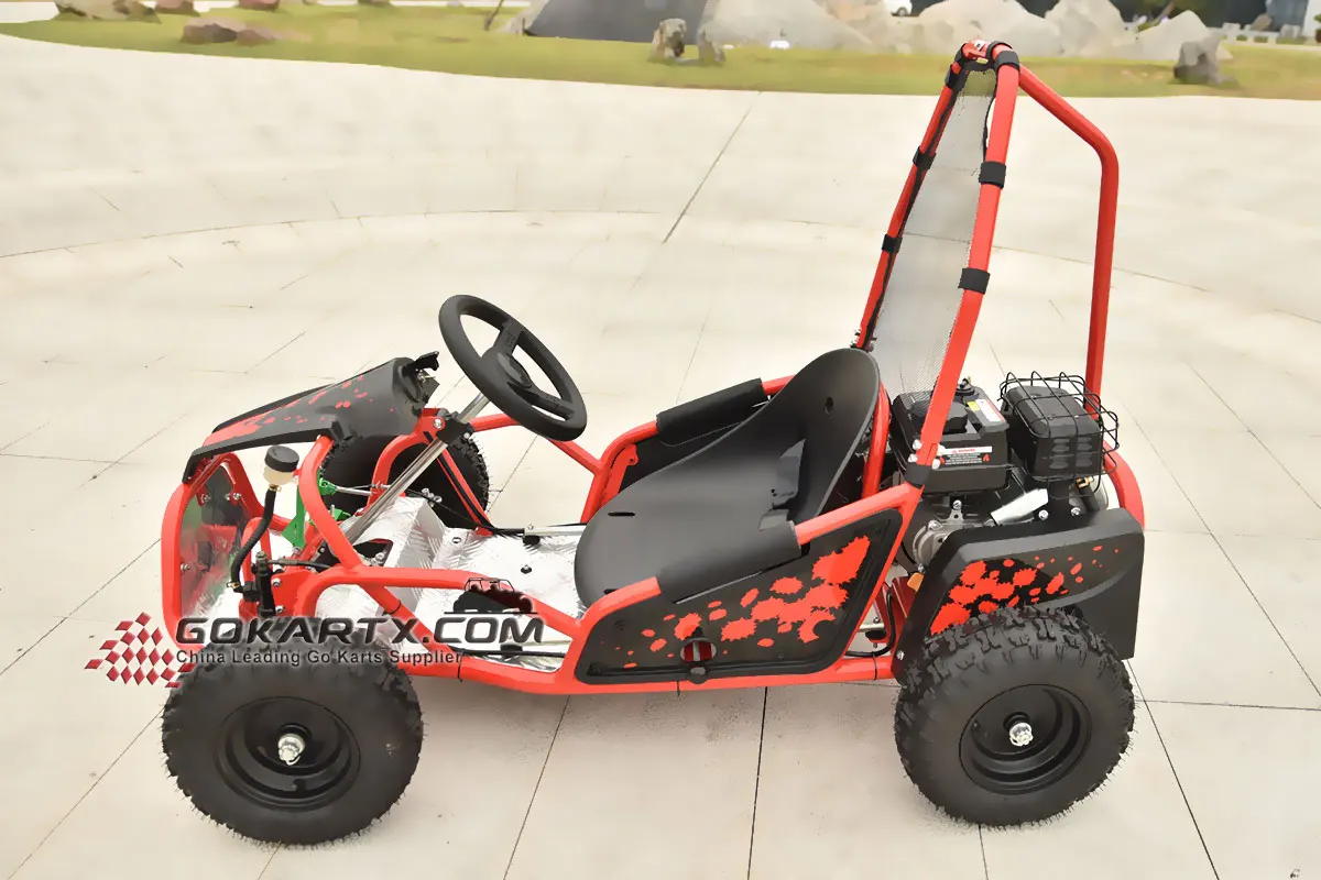 2023 Pull Start System Cheap Gasoline Go Kart Buggy Gokart for Sale 4 Stroke 100cc Racing Go Kart for Kids