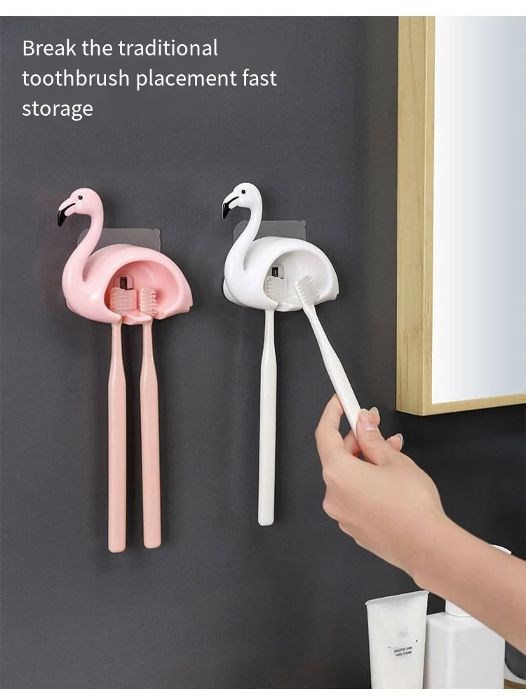 New creative shampoo toothbrush storage box Suction wall toothbrush holder Simple creative storage rack factory