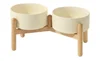 Double bowl + cross frame-White