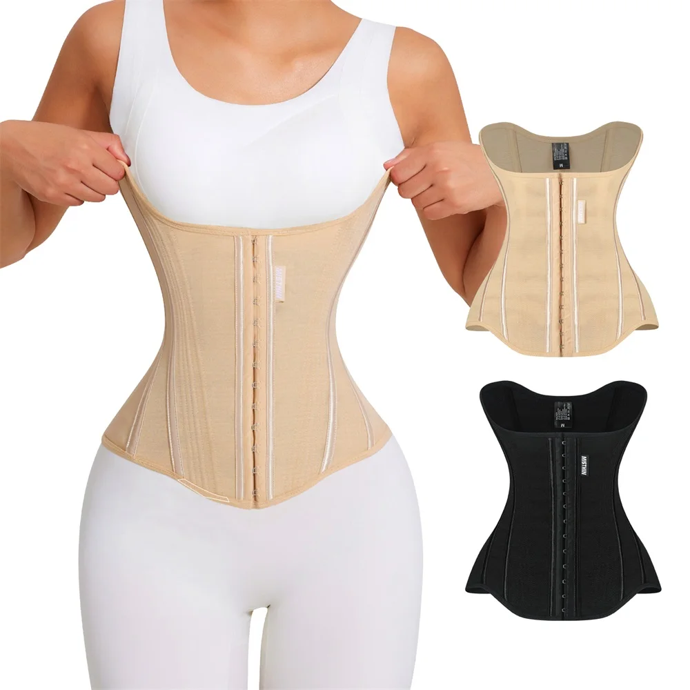 MISTHIN Body Women Trimmer Cincher Corset Double Belt Wrap Girdle Waist Trainer Shaperwear Tummy Control Shaper for Women