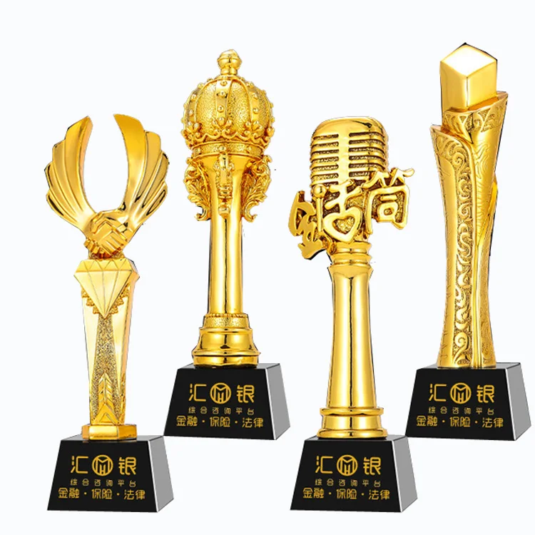 Factory wholesale customized league trophy Crystal Resin Trophy