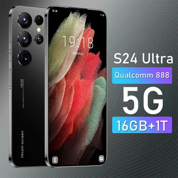 Original S24 Ultra 7.3inch Big Screen Smartphone 16GB+1TB Unlocked Clone Phone 5G Network with Dual Sim Android 13 Mobile Phone