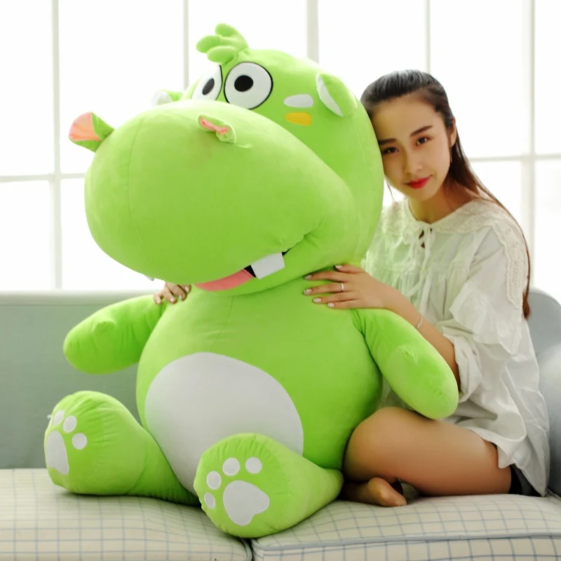 green hippo plush