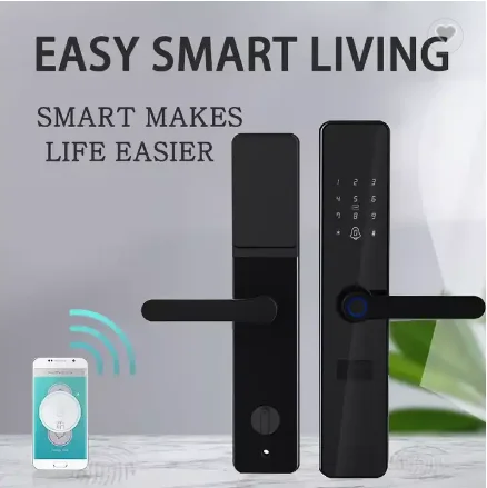 Tuya Zigbee Smart Lock Ttlock Nfc Free Wifi Password Biometric Fingerprint Smart Door Lock Sentry Door Wholesale Cerradura