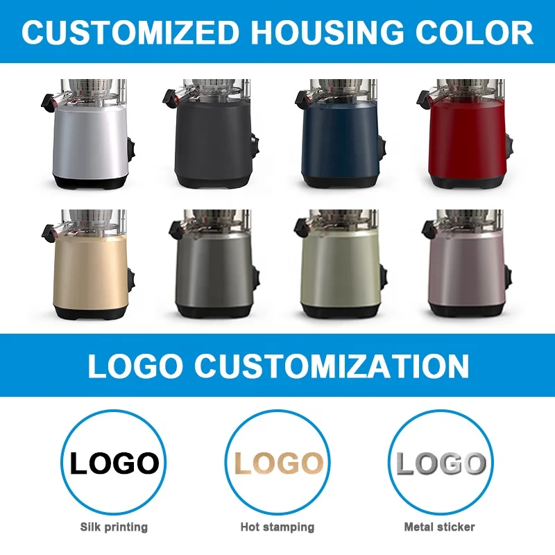Smart Masticating Slow Juicer Extractor Easy Clean Vegetable Fruit Juice Press for Citrus English Operating for Home Kitchen Use