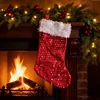 Golden point christmas stocking