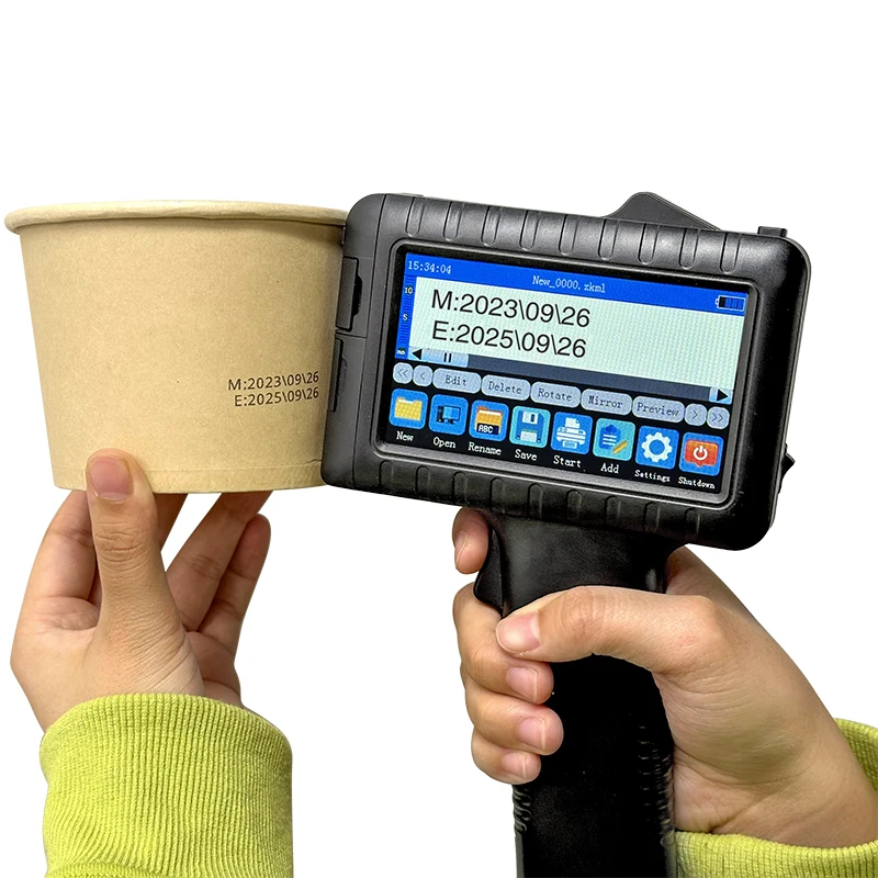 Inkjet Printer Gun Date Coder Batch bar Expiry Date Coding Printer Thermal Hand Held Printer Portable Handheld Inkjet