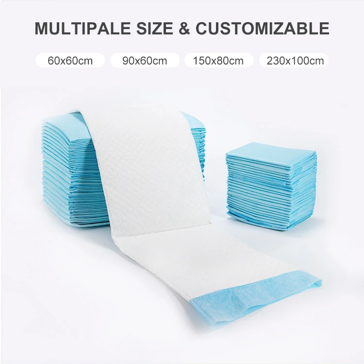 Absorbent Fluff Protective Bed Pee Pads Chucks Pads Disposable